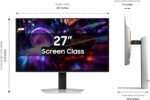SAMSUNG 27-inch Odyssey QD-OLED G8 (G81SF), 4K, 240Hz, Gaming Monitor, 0.03ms Response Time, DisplayHDR True Black 400, AMD FreeSync™ Premium Pro, Ergonomic Stand, LS27FG810SNXZA, 2025 - Image 9
