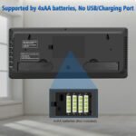 WallarGe 14.5'' Large Digital Wall Clock Battery Operated with Jumbo Numbers, Temperature and Date - Easy to Read and Set, Auto DST - Image 8