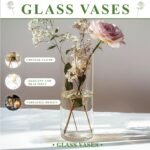 Glass Cylinder Vase Set of 18 for Centerpieces, 4,4.7,6 inch Tall Clear Vase Bulk Floating Candle Holder for Wedding Table Home Décor and Party - Image 4