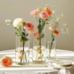 Glass Cylinder Vase Set of 18 for Centerpieces, 4,4.7,6 inch Tall Clear Vase Bulk Floating Candle Holder for Wedding Table Home Décor and Party - Image 5