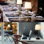 O’Bright Seraph - Cordless LED Table Lamp with Dimmer, Built-in Rechargeable Battery, 3-Level Brightness, Patio Table Lamp, Bedside Night Lamp, Ambient Light for Restaurant, Black - Image 8