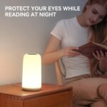 Touch Bedside Table Lamp, [Sleek Design & RGB Mode] 3 Way Dimmable Small Lamp for Bedroom, LED Lamp with Warm White Lights, Multi-Color Smart Nightstand Lamp for for Living Room Home Gifts - Image 10