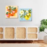 4 Pack Framed DIY Paint by Numbers Kit for Adults Beginner,Fruit Oil Painting Easy Paint by Number with Canvas,Acrylic Paint Kit Arts and Crafts for Adults for Decor 8x8inch - Image 3