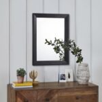 AAZZKANG Wall Mirror Black Rectangle Mirrors for Wall with Wood Framed Decorative for Bedroom Bathroom Living Room Farmhouse Entryway Hanging Small - Image 4