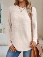 AUTOMET Womens Long Sleeve Shirts Fall Fashion Tops 2025 Crewneck Dressy Sweaters Tunic Winter Clothes Casual Outfits - Image 6