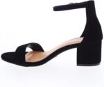 TOP Moda Darcie-1 Ankle Strap Dressy High Heel Sandal, Non-slip Sole, For Wedding, Party, Prom, Evening Wear, or Any Occasion, Sleek Style Block Heel Sandals - Image 4