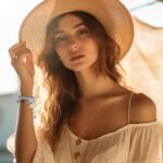 LOYALLOOK 6 Sets Bohemian Stackable Bead Bracelets for Women Stretch Bohemian Style Stretch Multilayered Boho Bracelet Set - Image 4