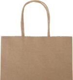 bagmad 100 Pack 8x4.75x10 Inch Plain Medium Paper Bags with Handles Bulk, Brown Kraft Craft Gift Bags, Grocery Shopping Retail Birthday Party Favors Wedding Sacks (Natural Brown, 100pcs) - Image 5