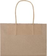 bagmad 100 Pack 8x4.75x10 Inch Plain Medium Paper Bags with Handles Bulk, Brown Kraft Craft Gift Bags, Grocery Shopping Retail Birthday Party Favors Wedding Sacks (Natural Brown, 100pcs) - Image 6