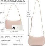 NIUEIMEE ZHOU Shoulder Bag for Women Retro Vegan Leather Classic Tote HandBags Purses with Zipper Closure - Image 5