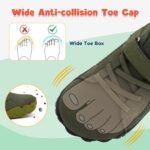 LeIsfIt Kids Girls Boys Shoes Wide Barefoot Shoes Kids Anti-Slip Sneakers Lightweight Hiking Sneakers for Toddler Little Big Kid - Image 3