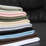 Roselux Women's Summer Scoop Neck Short Sleeve T-Shirts Ribbed Knit Slim Fitted Casual Basic Top - Image 6