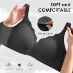 Wireless Seamless Jelly Bra for Women with Support - No Underwire Full Coverage Push Up Bras for Women - Image 3