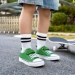 Zoroadke Toddler Boys and Girls Sneakers Low Top Adjustable Strap Canvas Shoes for Kids - Image 9