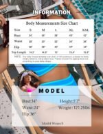 BMJL Women's High Waisted Bikini Sets Sporty Two Piece Swimsuits Color Block Cheeky High Cut Bathing Suits - Image 7