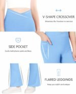 JOCMIC Girls Flare Leggings Kids Bell Bottom High Waisted Dance Yoga Flared Pants - Image 7