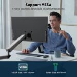 21.5" Portable Monitor, 1080P FHD 100HZ Large Portable Gaming Monitor w/Kickstand & VESA, IPS USB-C HDMI External Screen for Laptops, MacBook, Phones, Mini PC - Image 4