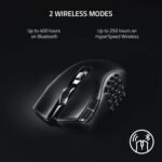 Razer Naga V2 HyperSpeed Wireless MMO Gaming Mouse: 19 Programmable Buttons - HyperScroll Technology - Focus Pro 30K Optical Sensor - Mechanical Mouse Switches Gen-2 - Up to 400 Hr Battery Life - Image 4