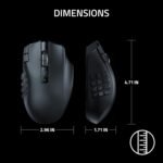 Razer Naga V2 HyperSpeed Wireless MMO Gaming Mouse: 19 Programmable Buttons - HyperScroll Technology - Focus Pro 30K Optical Sensor - Mechanical Mouse Switches Gen-2 - Up to 400 Hr Battery Life - Image 8