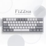 Redragon K617 Fizz 60% Wired RGB Gaming Keyboard, 61 Keys Hot-Swap Compact Mechanical Keyboard w/White and Grey Color Keycaps, Linear Red Switch, Pro Driver/Software Supported - Image 3
