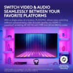 Logitech G Astro A50 X Omni-Platform Wireless Gaming Headset + Base Station for PS5, Xbox, PC: PLAYSYNC Video & Audio Switcher, HDMI 2.1 4K 120Hz VRR, - Image 4