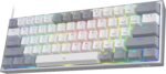 Redragon K617 Fizz 60% Wired RGB Gaming Keyboard, 61 Keys Hot-Swap Compact Mechanical Keyboard w/White and Grey Color Keycaps, Linear Red Switch, Pro Driver/Software Supported - Image 10
