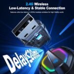 Fachixy FC-200 Wireless Gaming Headset with Mic for PS5, PS4 - Bluetooth 5.4 & 2.4GHz Gaming Headphones with Low Latency, 50-Hrs Battery Foldable Gamer Headset for Laptop, Switch and Mobile - Image 5