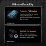 ASUS TUF Gaming GeForce RTX ™ 5060 8GB GDDR7 OC Edition Gaming Graphics Card (PCIe® 5.0, HDMI®/DP 2.1, 3.1-Slot, Military-Grade Components, Protective PCB Coating, axial-tech Fans) - Image 4