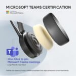 Yealink BH70 Wireless Bluetooth Headset with Microphone for Work, up to 35h Talking Battery Life, 3-Mic, 147g Lightweight Microsoft Teams Certified Headphone for Open Office, USB-C to A - Image 3