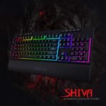 Redragon K512 Shiva RGB Backlit Membrane Gaming Keyboard with Multimedia Keys, Linear Mechanical-Feel Switch, 6 Extra On-Board Macro Keys, Dedicated Media Control, Detachable Wrist Rest - Image 4