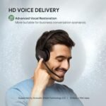 Yealink BH70 Wireless Bluetooth Headset with Microphone for Work, up to 35h Talking Battery Life, 3-Mic, 147g Lightweight Microsoft Teams Certified Headphone for Open Office, USB-C to A - Image 6