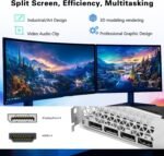 RX 580 Graphics Card 8GB 2048SP GDDR5 256 Bit PC Gaming Video Card 3*DP 1*HDMI PCI Express 3.0 with Freeze Fan Stop for Desktop Computer GPU for Gaming PC - Image 4