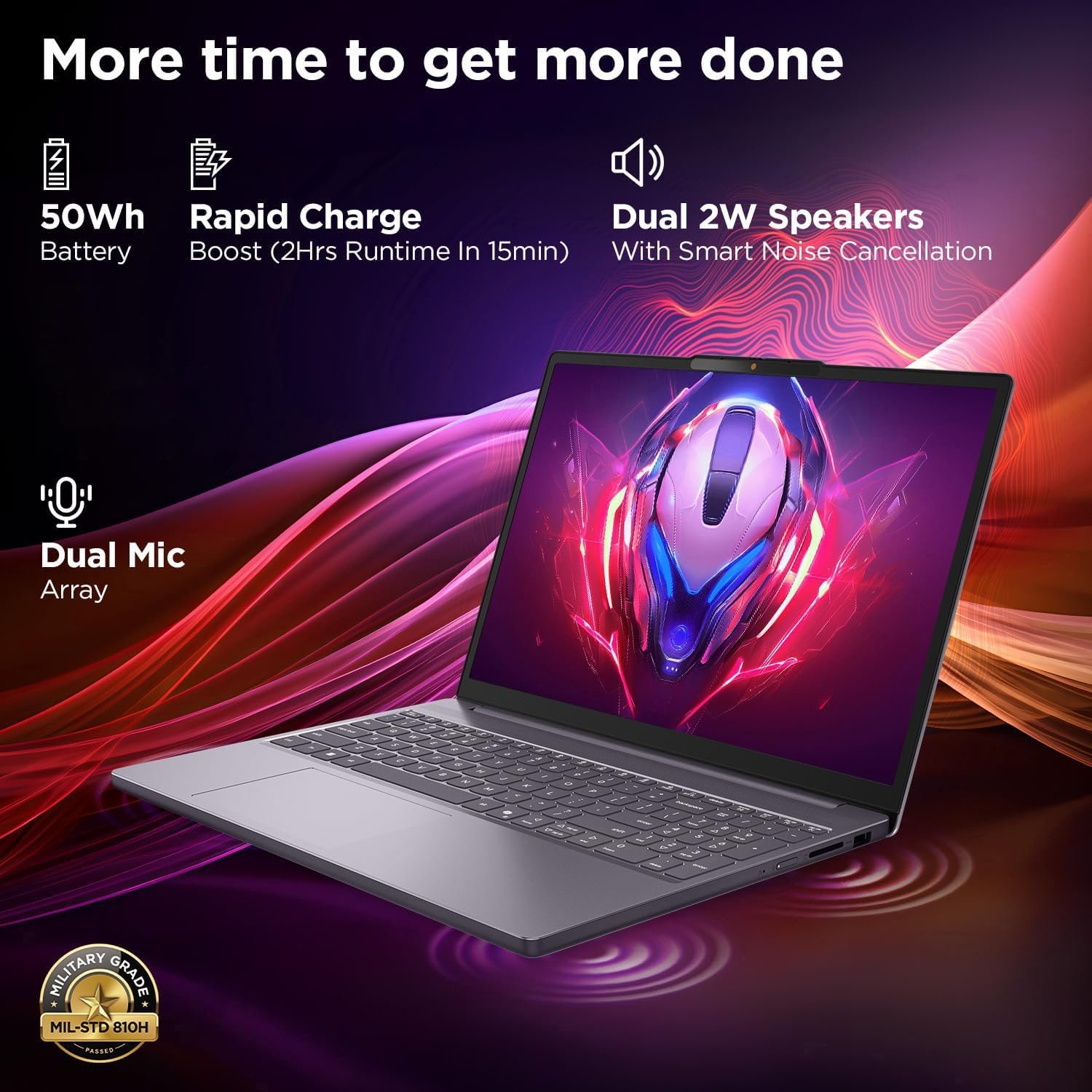 Lenovo Laptop Computer, Intel 10-Core i7-13620H (Beat Ultra 7 255U), 16GB DDR5 RAM, 1TB PCIe SSD, 16" FHD+, WiFi 6, Bluetooth 5.2, Type-C, Copilot AI for Business & Home, Luna Grey, Windows 11 Pro - Image 5