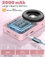 Digital Camera, Autofocus 48MP 4K Camera for Photography with 32GB Card, Portable Compact Point and Shoot Digital Camera for Teens Adult Beginner Kids with Metal Shell, 2000 mAh Battery - Image 4