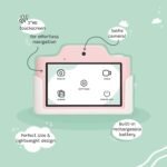 Kidamento Kids Digital Camera & Video Camcorder with Touchscreen, Soft Silicone Casing, Detachable Lens Cap, 32GB Memory Card - Model K Meowie The Cat - Image 3