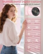 Digital Camera, Autofocus 48MP 4K Camera for Photography with 32GB Card, Portable Compact Point and Shoot Digital Camera for Teens Adult Beginner Kids with Metal Shell, 2000 mAh Battery - Image 5