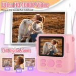 Instant Print Camera for Kids, Christmas Birthday Gifts Girls Boys Age 3-12, HD Digital Video Cameras Toddler, Portable Toy 3 4 5 6 7 8 9 10 Year Old Girl with 32GB SD Card-Pink - Image 5