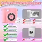 Instant Print Camera for Kids, Christmas Birthday Gifts Girls Boys Age 3-12, HD Digital Video Cameras Toddler, Portable Toy 3 4 5 6 7 8 9 10 Year Old Girl with 32GB SD Card-Pink - Image 6