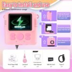 Instant Print Camera for Kids, Christmas Birthday Gifts Girls Boys Age 3-12, HD Digital Video Cameras Toddler, Portable Toy 3 4 5 6 7 8 9 10 Year Old Girl with 32GB SD Card-Pink - Image 7