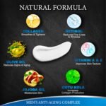 Mens Face Moisturizer Cream - Anti Aging & Wrinkle for Men with Collagen, Retinol, Vitamins E, Jojoba Oil - Face Lotion - Age Facial Skin Care - Eye Wrinkle - Day & Night - 4 oz - Image 4