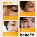 Kojic Acid Soap + African Net Sponge (2 pack X 142g Turmeric bars) Dark spot remover & Scars - Original Japanese Complex Vitamin C, Hyaluronic Acid, retinol, shea butter (Citrus) - Image 3