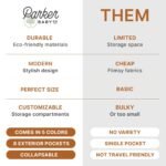 Parker Baby Diaper Caddy - Nursery Storage Bin and Car Organizer for Diapers and Baby Wipes - Oatmeal, Regular - Image 3