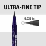 Heorine Make by Kissme Waterproof Smooth Liquid Eyeliner, Japanese Eye Makeup for Smudge-free, Super Keep 01 Jet Black - Image 4