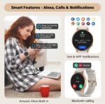 Smart Watch for Women, Built-in Alexa, GPS, HRV, VO2 Max, Blood Oxygen, Sleep & Stress Monitor, Compass, Altimeter, 1.32" AMOLED, Fitness & Women’s Health, iOS Compatible - Image 7
