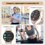 Smart Watch for Women, Built-in Alexa, GPS, HRV, VO2 Max, Blood Oxygen, Sleep & Stress Monitor, Compass, Altimeter, 1.32" AMOLED, Fitness & Women’s Health, iOS Compatible - Image 8