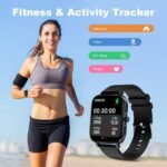 Smart Watch for Men Women SmartWatch 1.83" for iPhone Samsung Android Phone Compatible, Fitness Tracker Watch with Pedometer, Heart Rate/Sleep Monitor, Blood Oxygen, IP68 Waterproof - Image 3