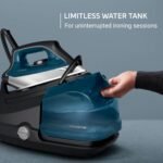 Rowenta Steam Station, Stainless Steel Soleplate, Professional Iron Steamer for Clothes, 1.1L Removable Tank, Fast Heat Up, 1800 Watts, Blue Clothes Iron, DG8624 - Image 5