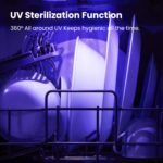 COMFEE' Countertop Dishwasher, Portable Dishwasher with 6L Built-in Water Tank, Mini Dishwasher with More Space Inside, 7 Programs, UV Hygiene& Auto Door Open, for Apartments, Dorms& RVs, White - Image 5