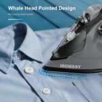 Steam Iron for Clothes, 1800W with 20.28oz Water Tank,Ceramic Soleplate,3-Way Auto-Off, 20s Fast Heat-up,Burst of Steam, Precision Tip,Self-Clean, Anti-Calc, Vertical Steamer for All Fabrics - Image 5