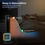 LEVOIT Tower Fan for Bedroom, Standing Fan with 28dB Quiet for Sleep, Remoter, 12H Timer, 25ft/s Velocity, 5 Speeds, 4 Modes, 90° Oscillation for Home, Office, Indoor, Bladeless 36 inch, White - Image 7